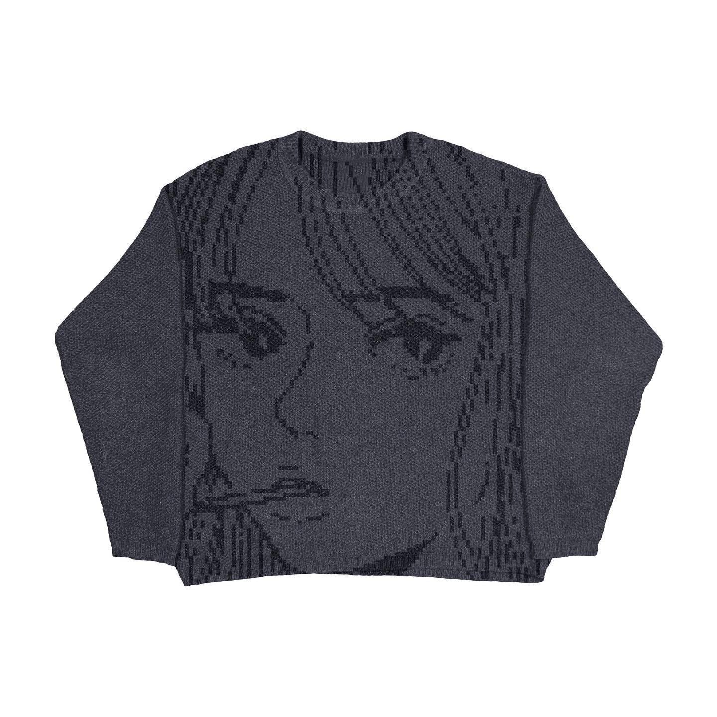 Men's Creative Pattern Printing Loose Casual Sweater